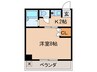 シエログランデ 1Kの間取り