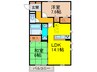 メゾンドォール・サライ 2LDKの間取り