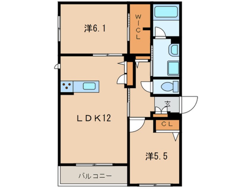 間取図 ソフィット六甲