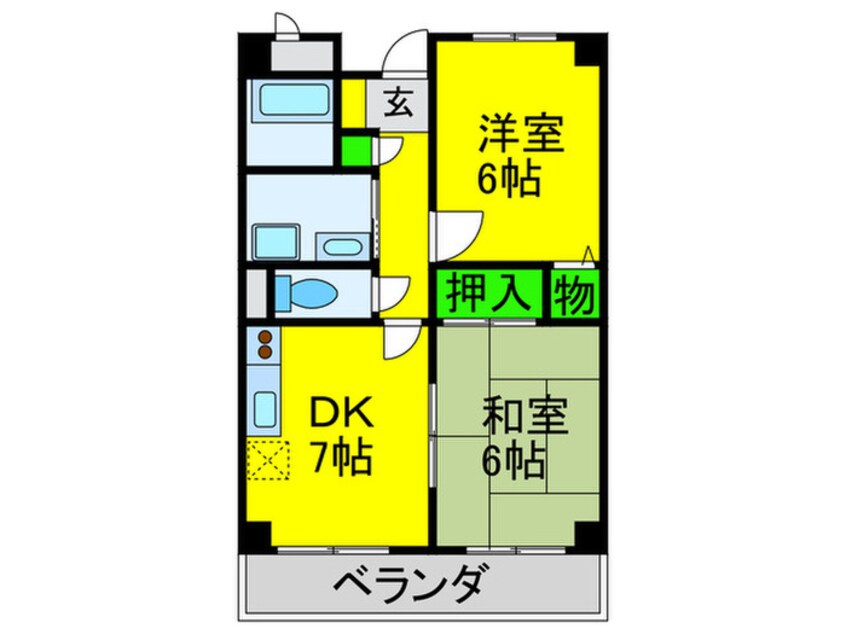 間取図 ドム－ル長居