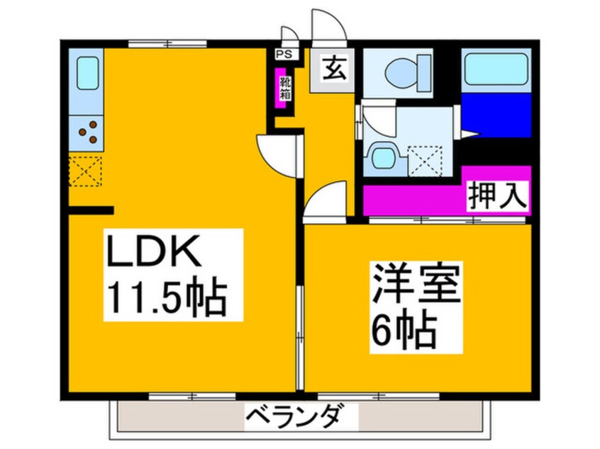 間取図 中村ハイツⅡ