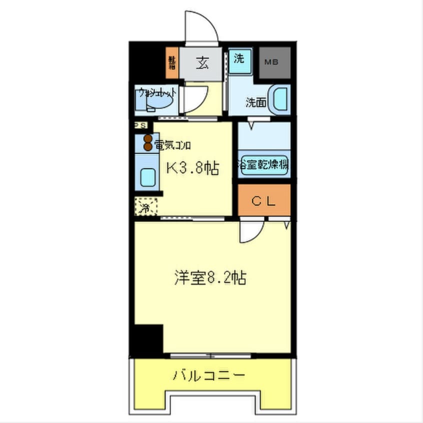 間取図 パウゼ大手前