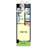 パウゼ大手前 1Kの間取り