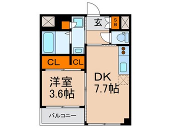 間取図 アリスマナ－ガ－デン谷町