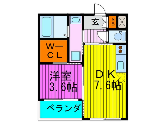 間取り図 アリスマナ－ガ－デン谷町