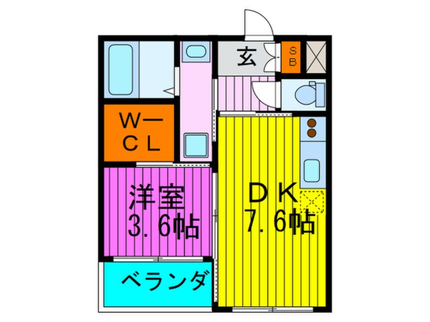 間取図 アリスマナ－ガ－デン谷町