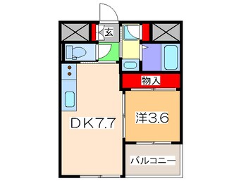間取図 アリスマナ－ガ－デン谷町