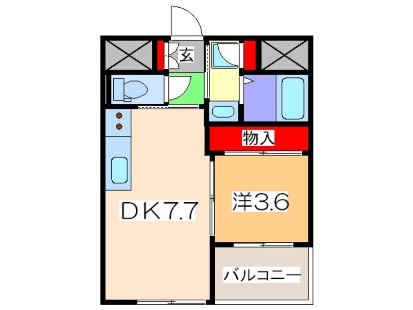 間取図 アリスマナ－ガ－デン谷町