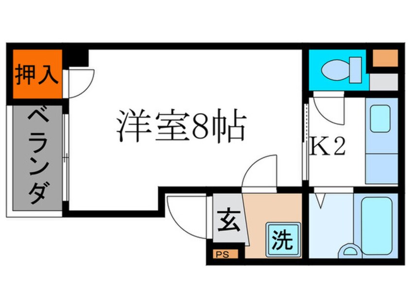 間取図 コスモハイツ出町