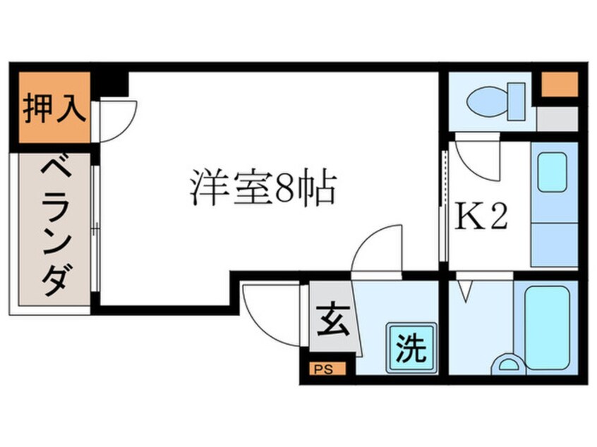 間取図 コスモハイツ出町