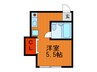 白梅ハウス 1Rの間取り