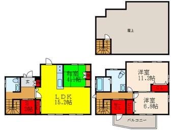 間取図 山本南貸家