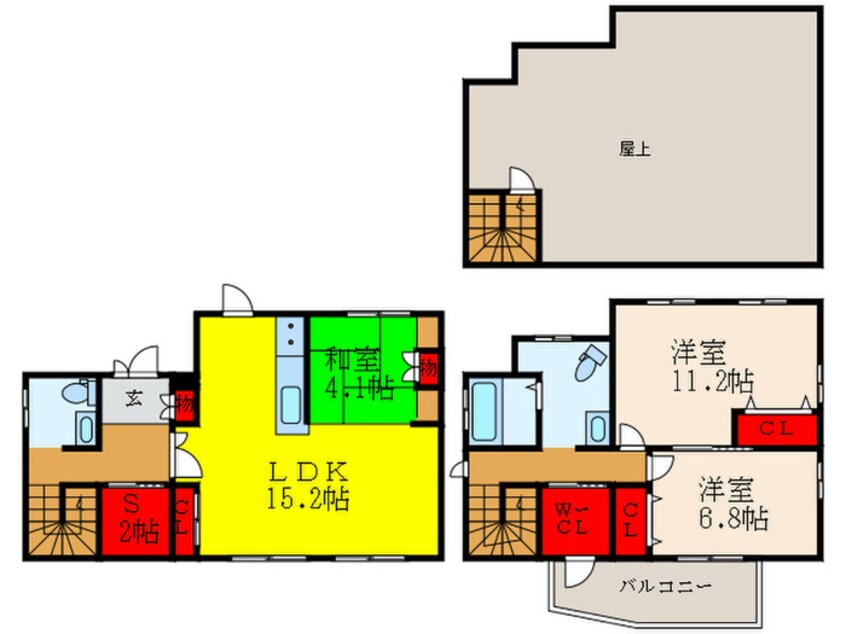 間取図 山本南貸家