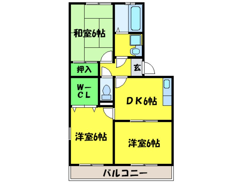 間取図 セントポ－リア三国ヶ丘