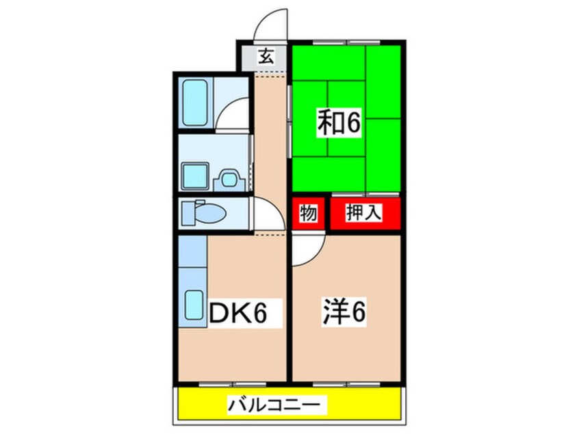 間取図 アパルトマン 松栄