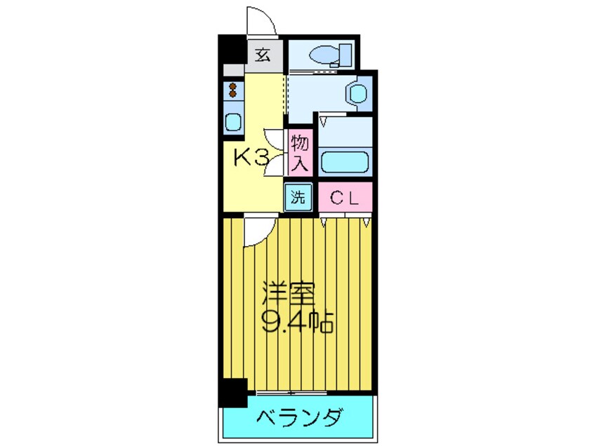 間取図 カリ－ノカサメント東中振
