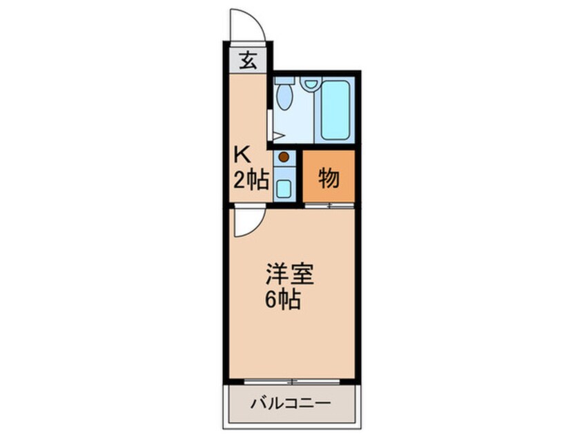間取図 クロ－バ－メゾン公園南PARTⅡ