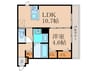 アレーズ久津川 1LDKの間取り