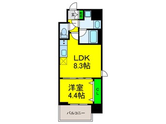 間取図 スプランディッド難波Ⅲ