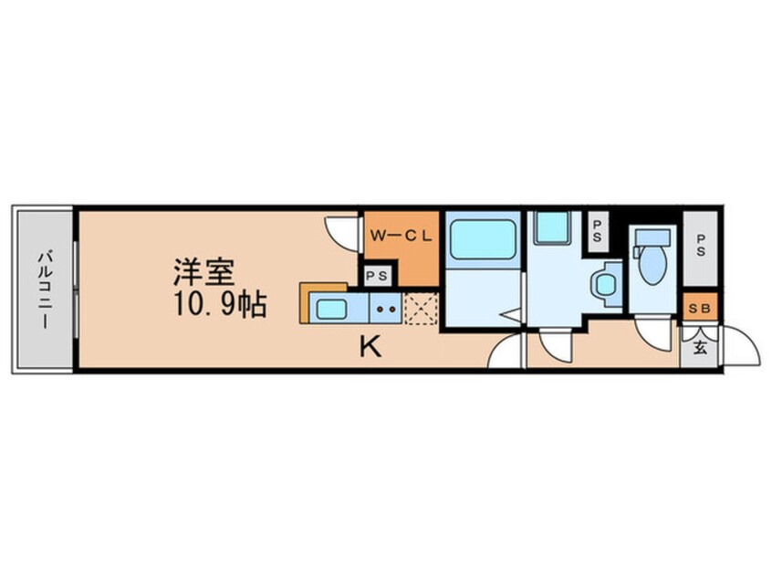 間取図 アクアプレイス上本町