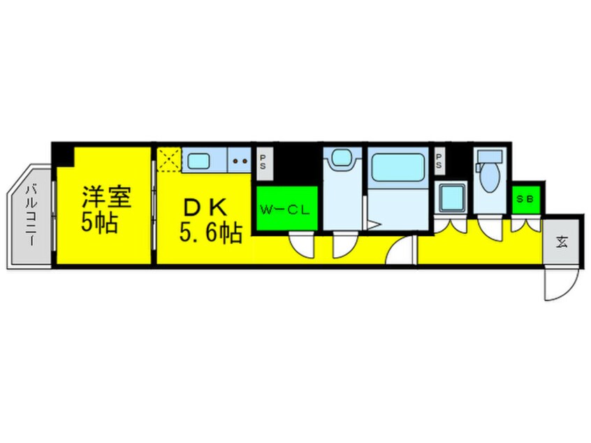 間取図 アクアプレイス上本町