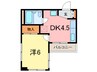 パサ－ジュ北青木 1DKの間取り