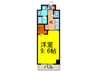 昴 1Kの間取り