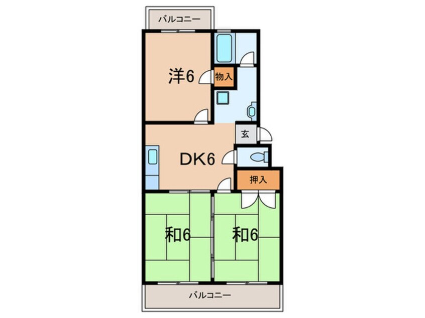 間取図 グリーンヴィラ辰伊