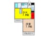 グランヴェール緑地 1DKの間取り