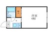 シェーンハイム 1Kの間取り