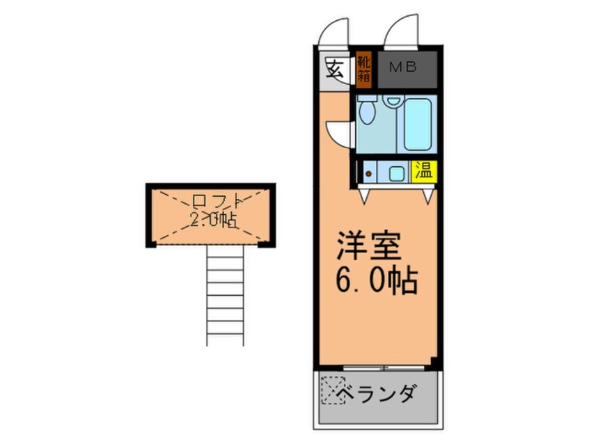 間取図 サウス・ワン