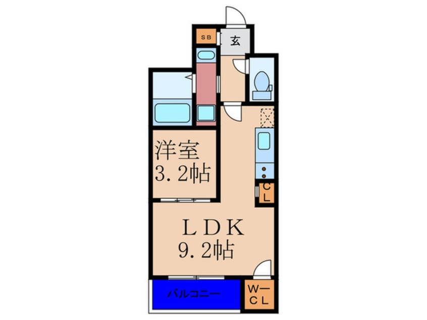 間取図 SERENｉTE福島ｓｃｅｌｔｏ