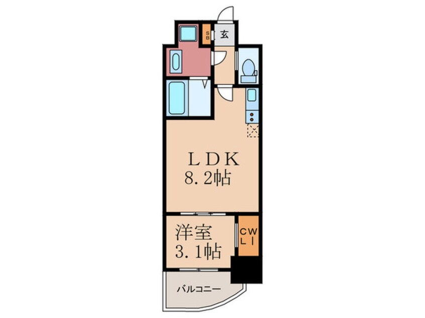 間取図 SERENｉTE福島ｓｃｅｌｔｏ