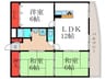 グレーヒル嵐山 3LDKの間取り