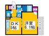 フォレストインサイド深井 1DKの間取り