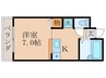 パサパ深草 1Kの間取り