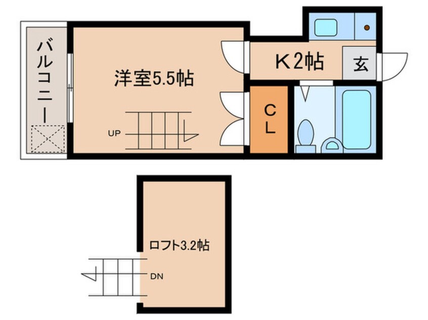 間取図 ケーズ山科