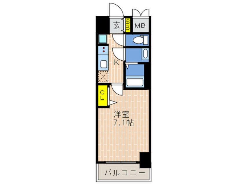 間取図 プレサンス兵庫ヴィアーレ(511)