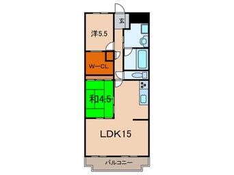 間取図 カルム宝塚（１００７）