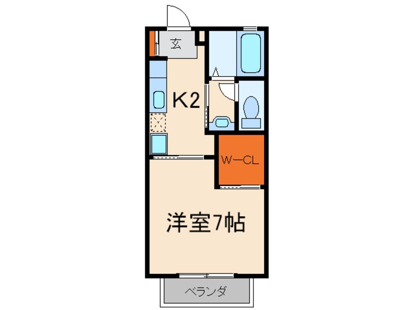 間取図 バリュ－ジュ芦屋川