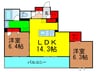 ShaMaison　Felicia 2LDKの間取り