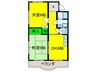 ロワ－ル和泉 2DKの間取り