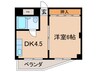 ヒルズ昆陽 1DKの間取り
