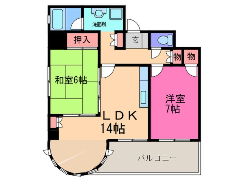 間取図 ブランシャト－高津