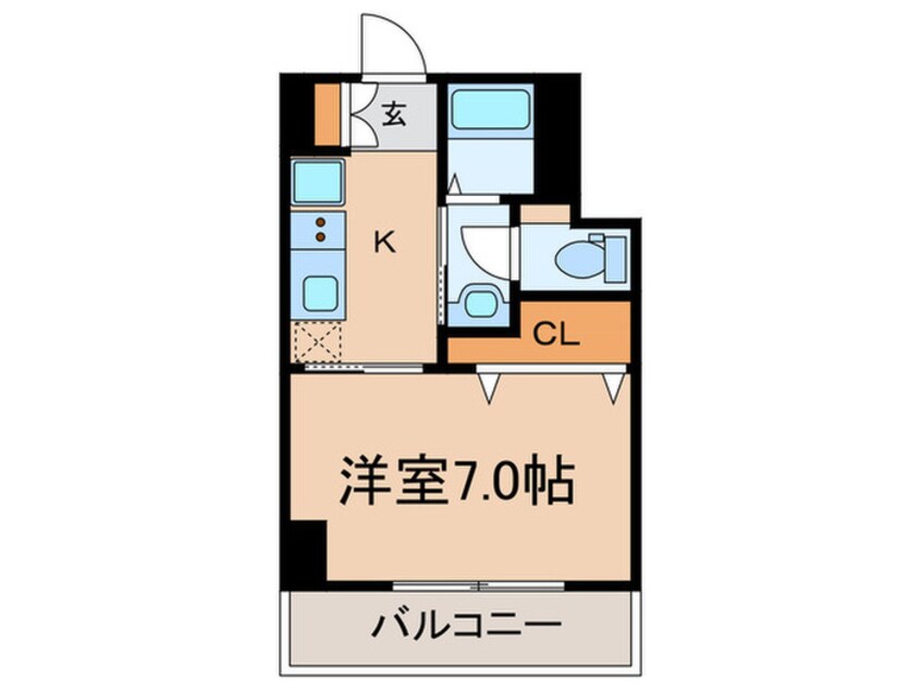 間取図 オアーゼ梅田東