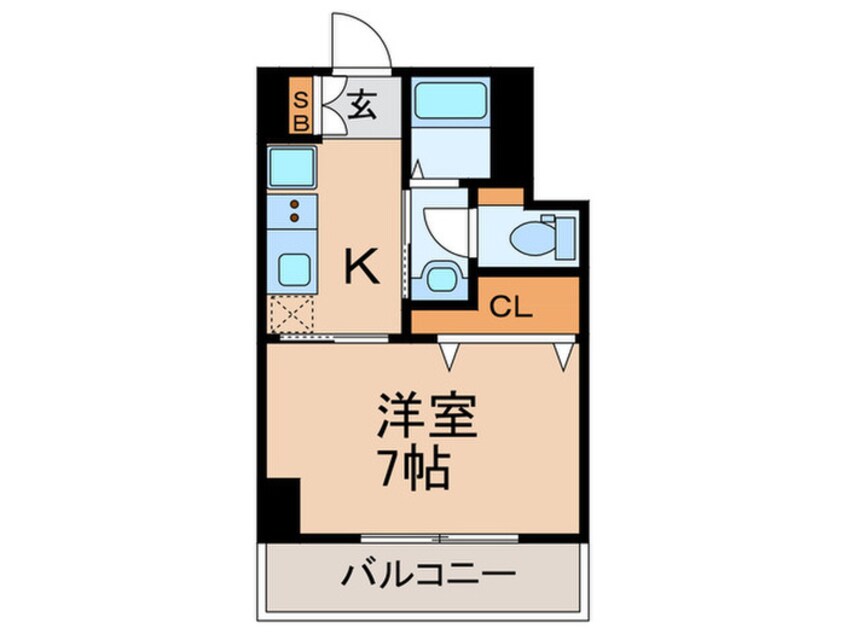間取図 オアーゼ梅田東