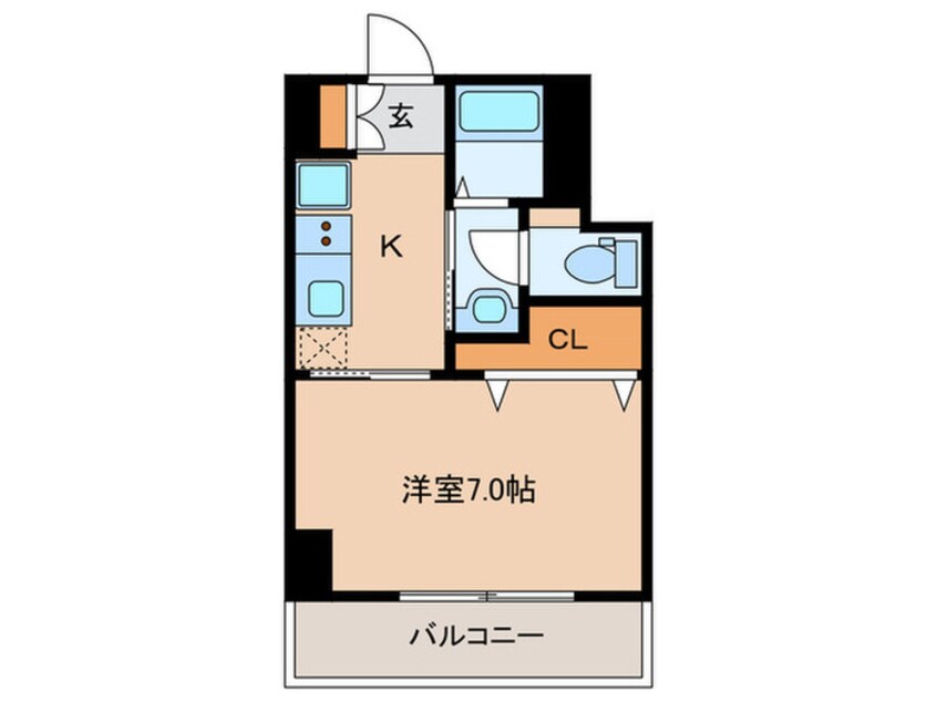 間取図 オアーゼ梅田東