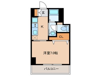 間取図 オアーゼ梅田東