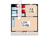 Ｓ・Ｃｏｕｒｔ－Ⅰ 1LDKの間取り