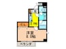 ゼファ－東大阪 1Kの間取り